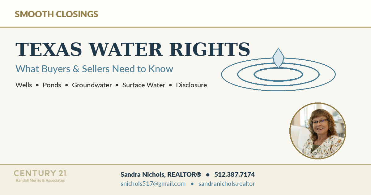 Texas Water Rights – What Buyers and Sellers Need to Know